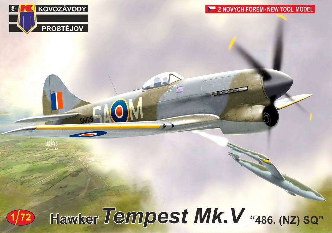 KP 0222 HAWKER TEMPEST MK.V 486 NZ SQ Aircraft Model Kits