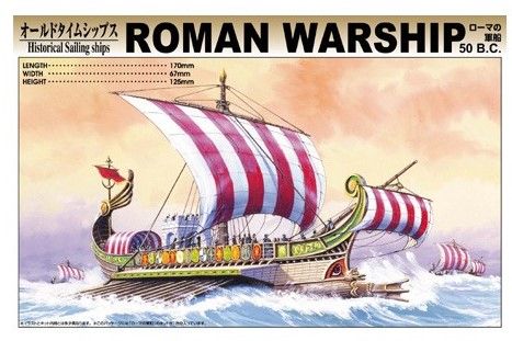 AOSHIMA 04316 ROMAN WARSHIP 50B.C. Model Ships Kits