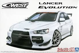AOSHIMA 05897 C-WEST MITSUBISHI LANCER EVOLUTION X 07 Cars, Motorbikes & Trucks Model kits