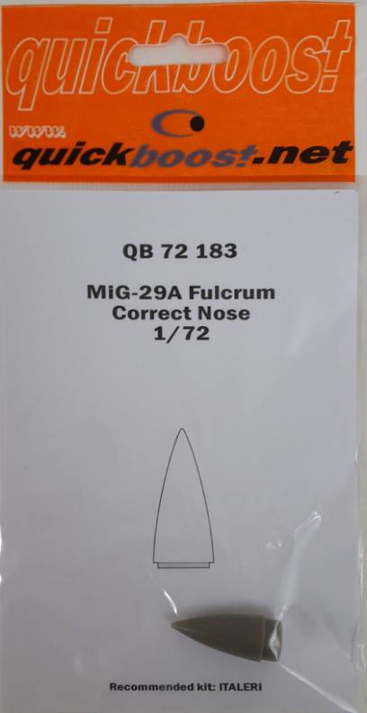 QUICKBOOST.NET QB 72 183 MiG-29A Fulcrum Correct Nose Conversion Sets