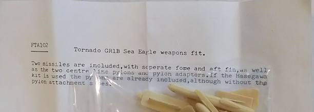 UNKNOWN MAKE FTA102 TORNADO GR1B SEA EAGLE WEAPONS FIT Conversion Sets