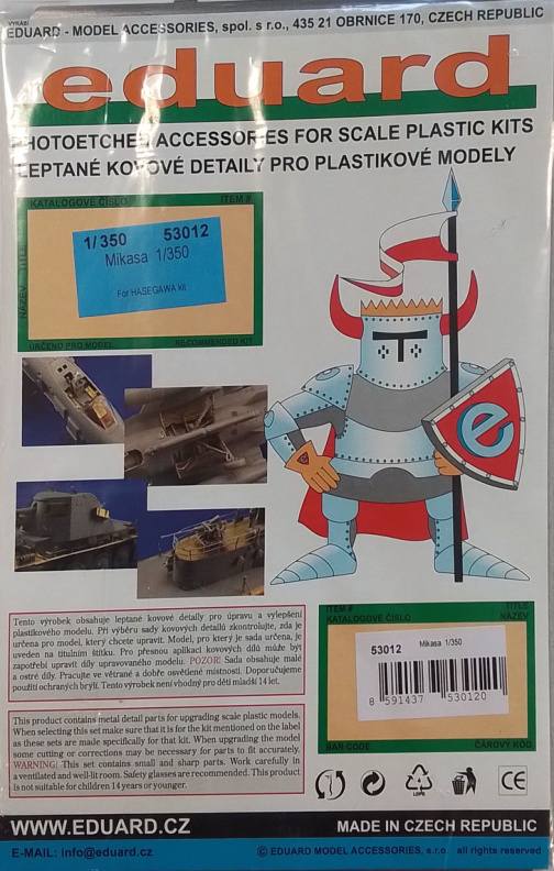 EDUARD 53012 MIKASA FOR HASEGAWA KIT Conversion Sets