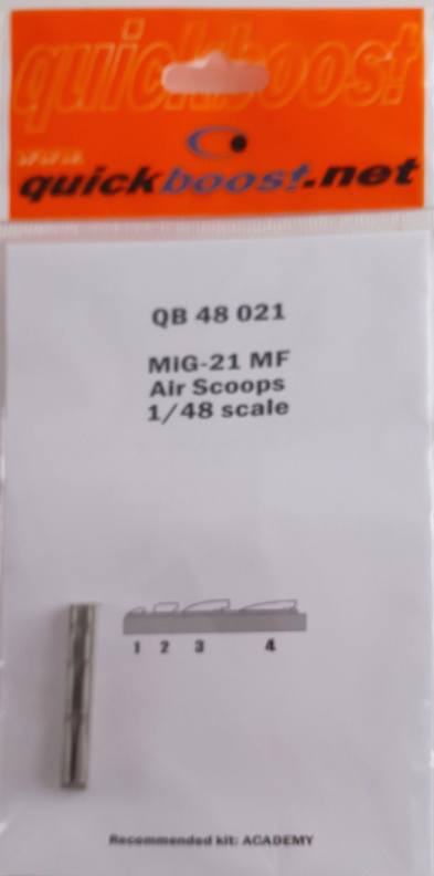 QUICKBOOST.NET QB 48 021 MiG-21 MF Air Scoops Conversion Sets