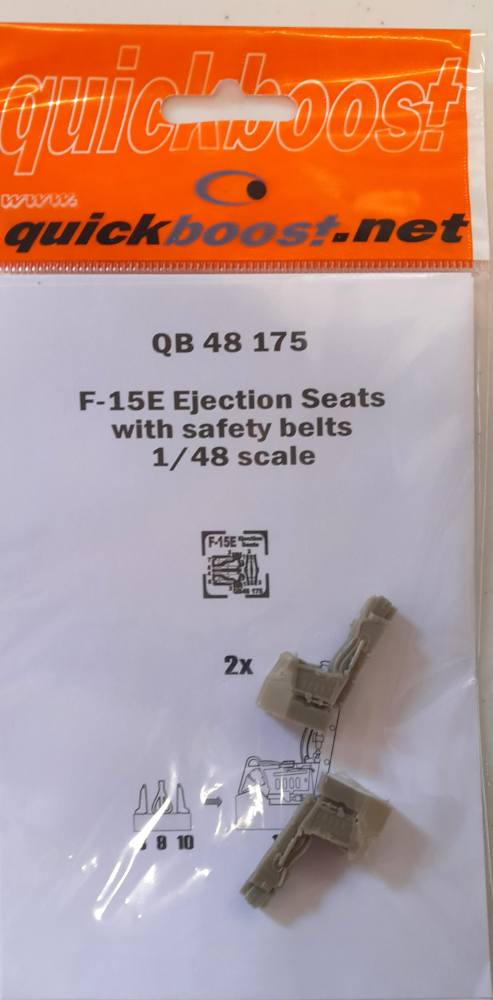 QUICKBOOST.NET QB 48 175 F-15E EJECTION SEATS WITH SAFETY BELTS Conversion Sets