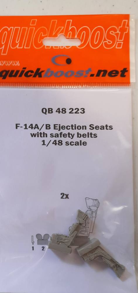 QUICKBOOST.NET QB 48 223 F-14A/B EJECTION SEATS WITH SAFETY BELTS Conversion Sets