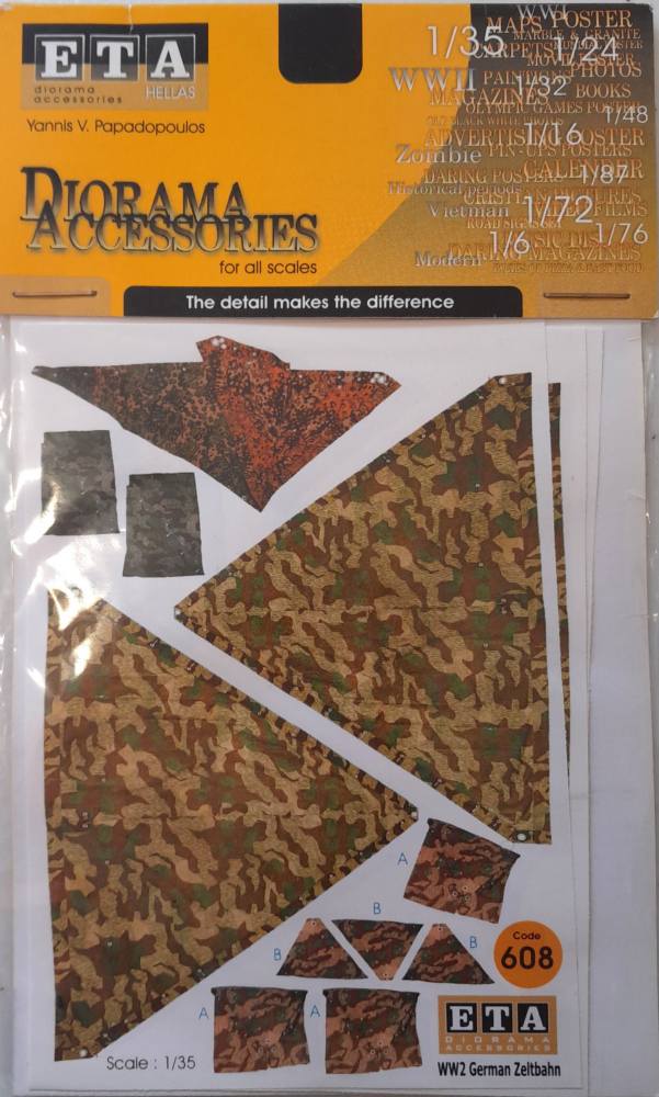 UNKNOWN MAKE 608 WW2 GERMAN ZELTBAHN Conversion Sets