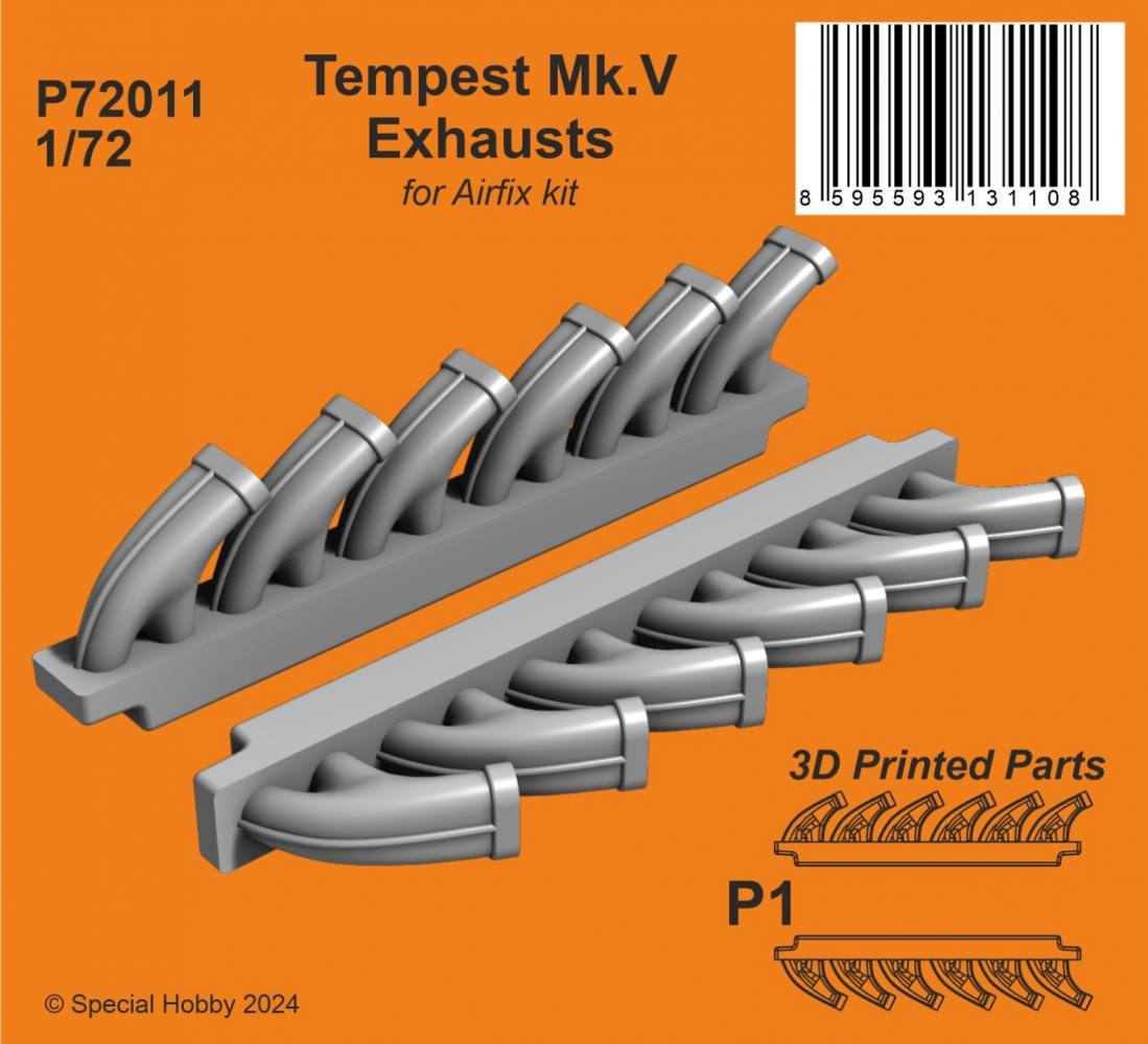 SPECIAL HOBBY P72011 TEMPEST MK.V EXHAUSTS Conversion Sets