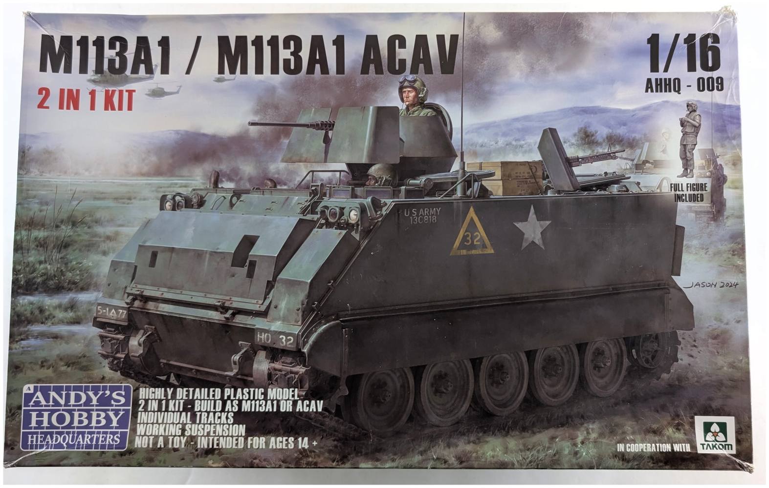 ANDYS HOBBY HEADQUARTERS AHHQ-009 M113A1 ACAV UK SALE ONLY Military Model Kits