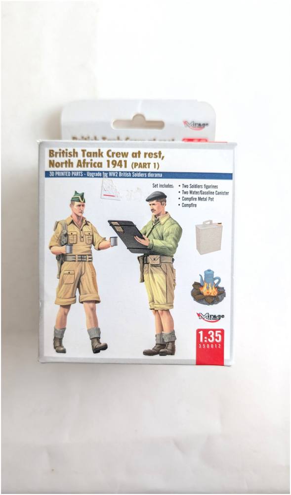 MIRAGE 350012 BRITISH TANK CREW AT REST NORTH AFRICA 1941 PART 1 Model Figures