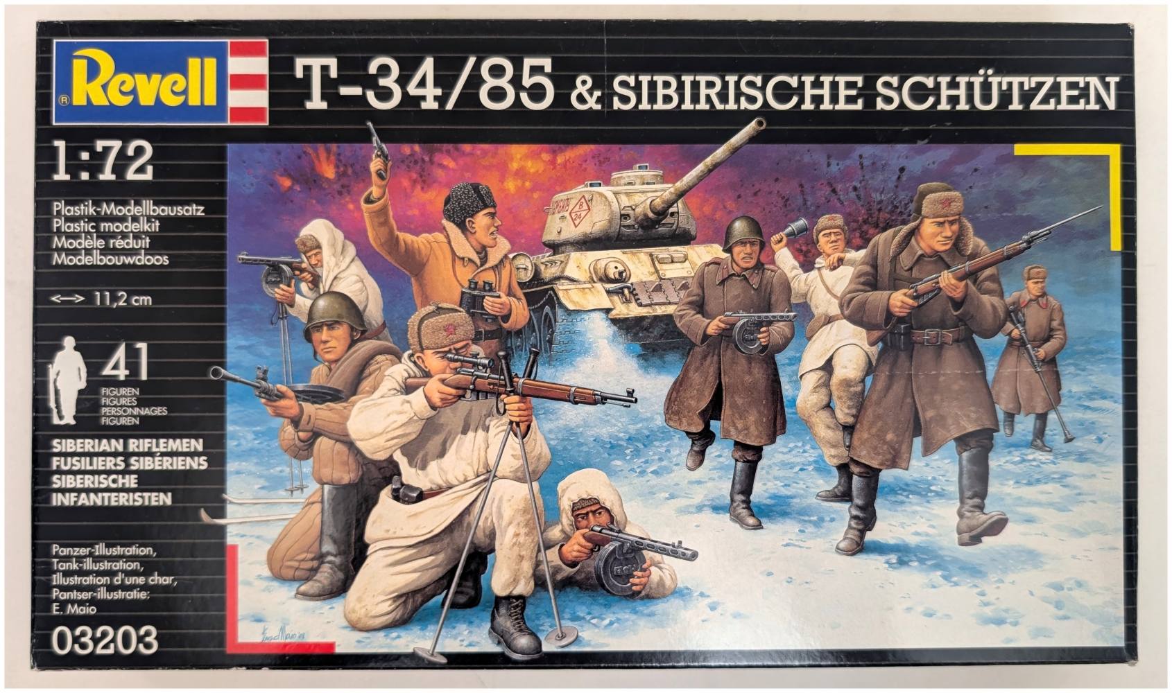 REVELL 03203 T-34/85 SIBERIAN RIFLEMEN Military Model Kits