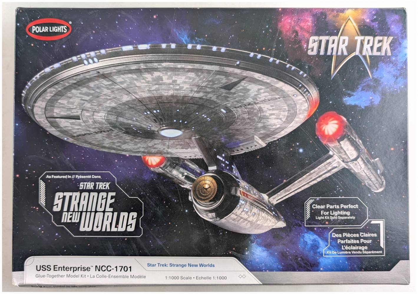 POLAR LIGHTS USS ENTERPRISE NCC-1701 STAR TREK STRANGE NEW WORLDS Film & TV models