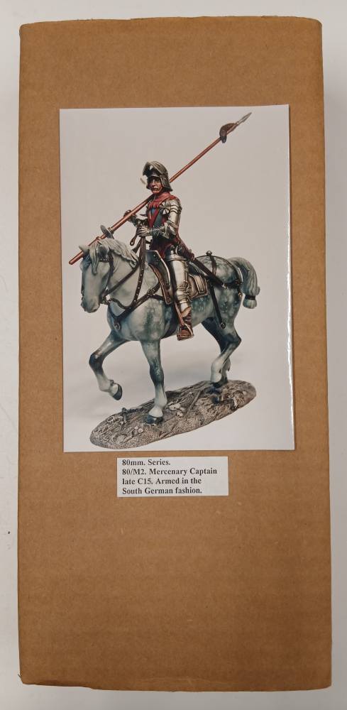 BORDER MINIATURES 80/M2 MERCENARY CAPTAIN LATE C15 ARMED IN SOUTH GERMAN FASHION Model Figures