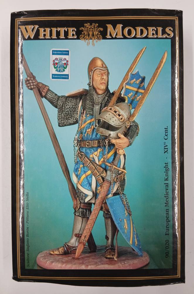 WHITE MODELS 90/020 EUROPEAN MEDIEVAL KNIGHT XIV CENTURY 90MM Model Figures