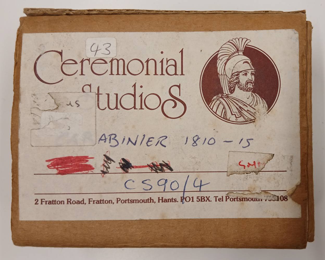 CEREMONIAL STUDIOS CS90/4 CARABINIER 1810-15 Model Figures