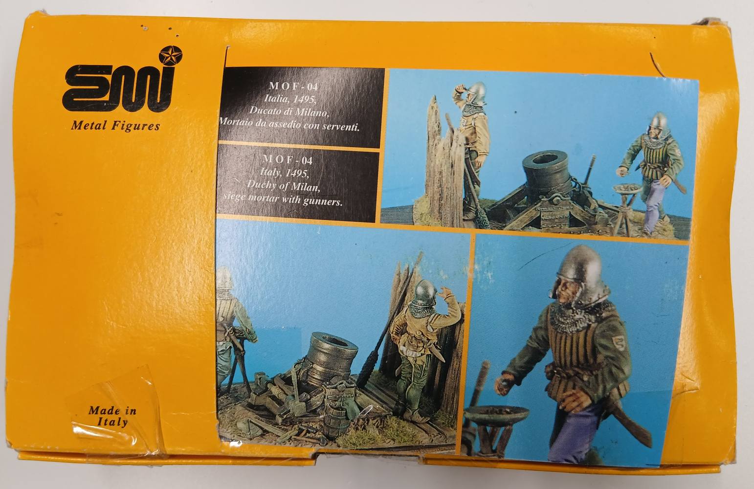 MILES MEDIOLANENSIS ITALY 1495 DUTCHY OF MILAN SIEGE MORTAR WITH GUNNERS Model Figures
