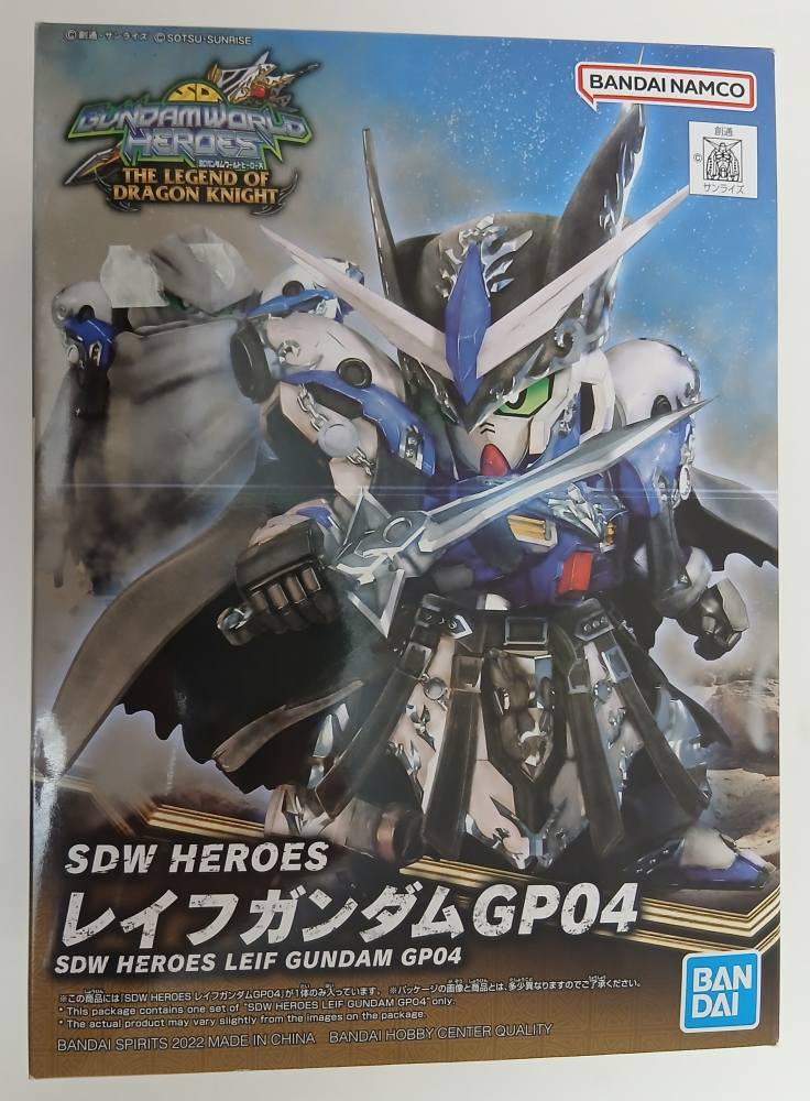 BANDAI 5063704 SDW HEROES LEIF GUNDAM GP04 Model Figures