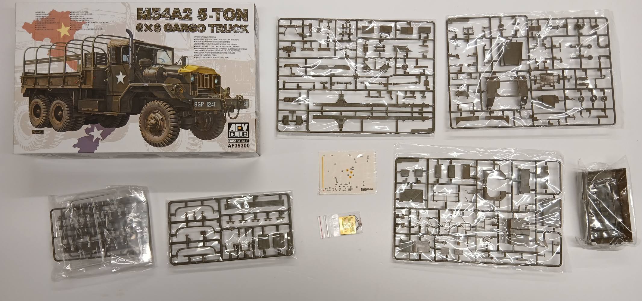 KINGKIT MODEL SCRAPYARD AFV CLUB 35300 M54A2 5-TON 6X6 CARGO TRUCK NO INSTRUCTIONS Salvage Yard