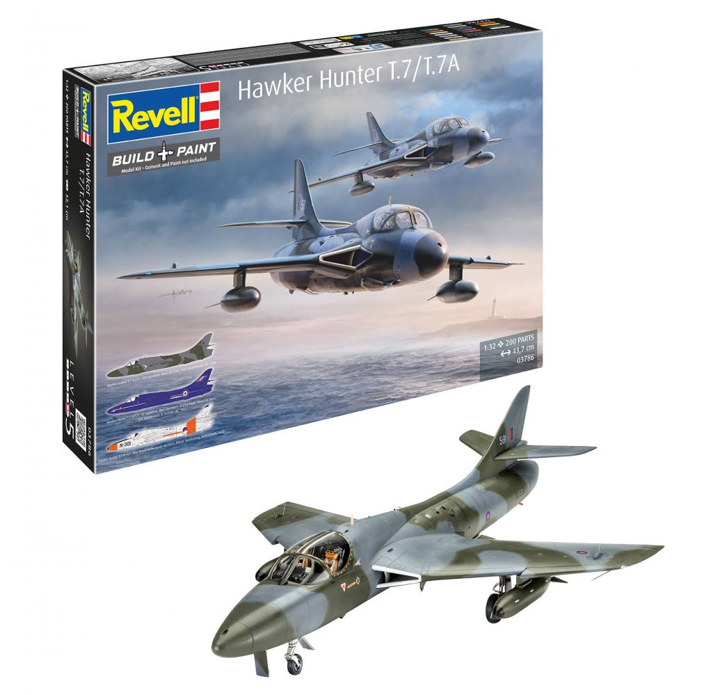 REVELL 03786 HAWKER HUNTER T.7 T.7A Aircraft Model Kits