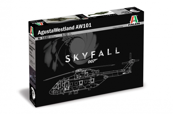 ITALERI Aircraft Model Kits 1332 AGUSTA WESTLAND AW101 - SKYFALL Film & TV models