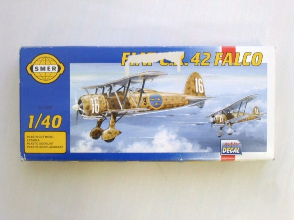 SMER Plastic Model Kit 1/40 Military Airplane FIAT CR 42 Falco for sale online