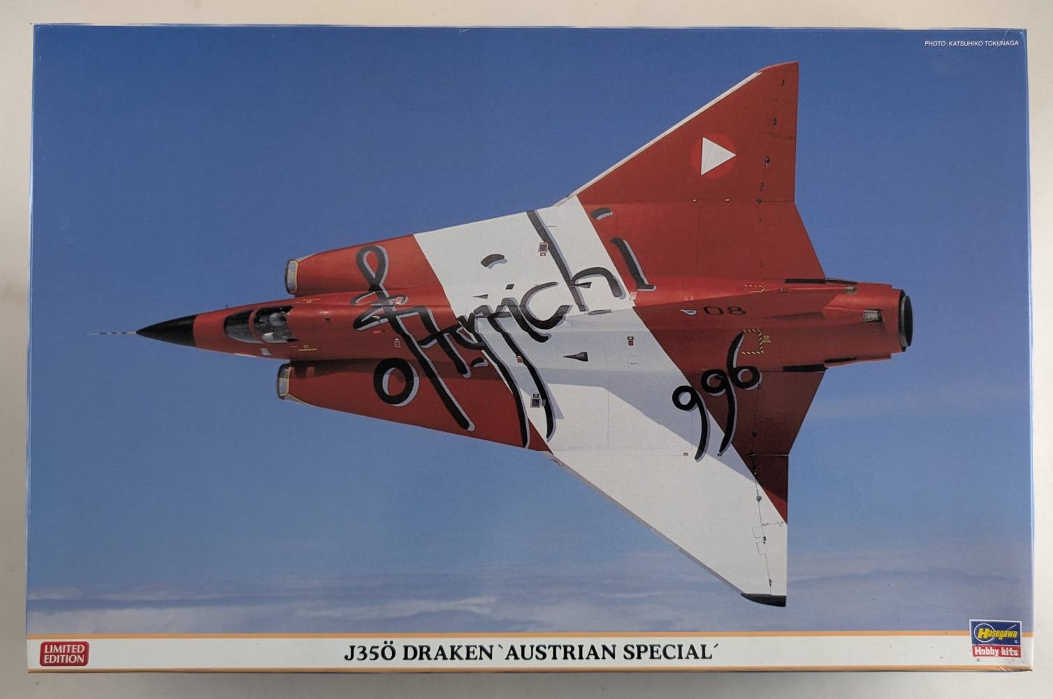 HASEGAWA 07519 J35O DRAKEN AUSTRIAN SPECIAL Aircraft Model Kits