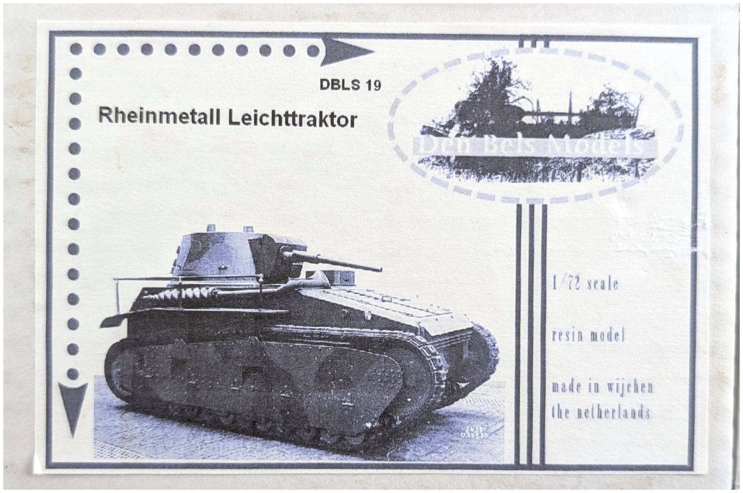 DEN BELS MODELS DBLS19 RHEINMETALL LEICHTTRAKTOR Military Model Kits