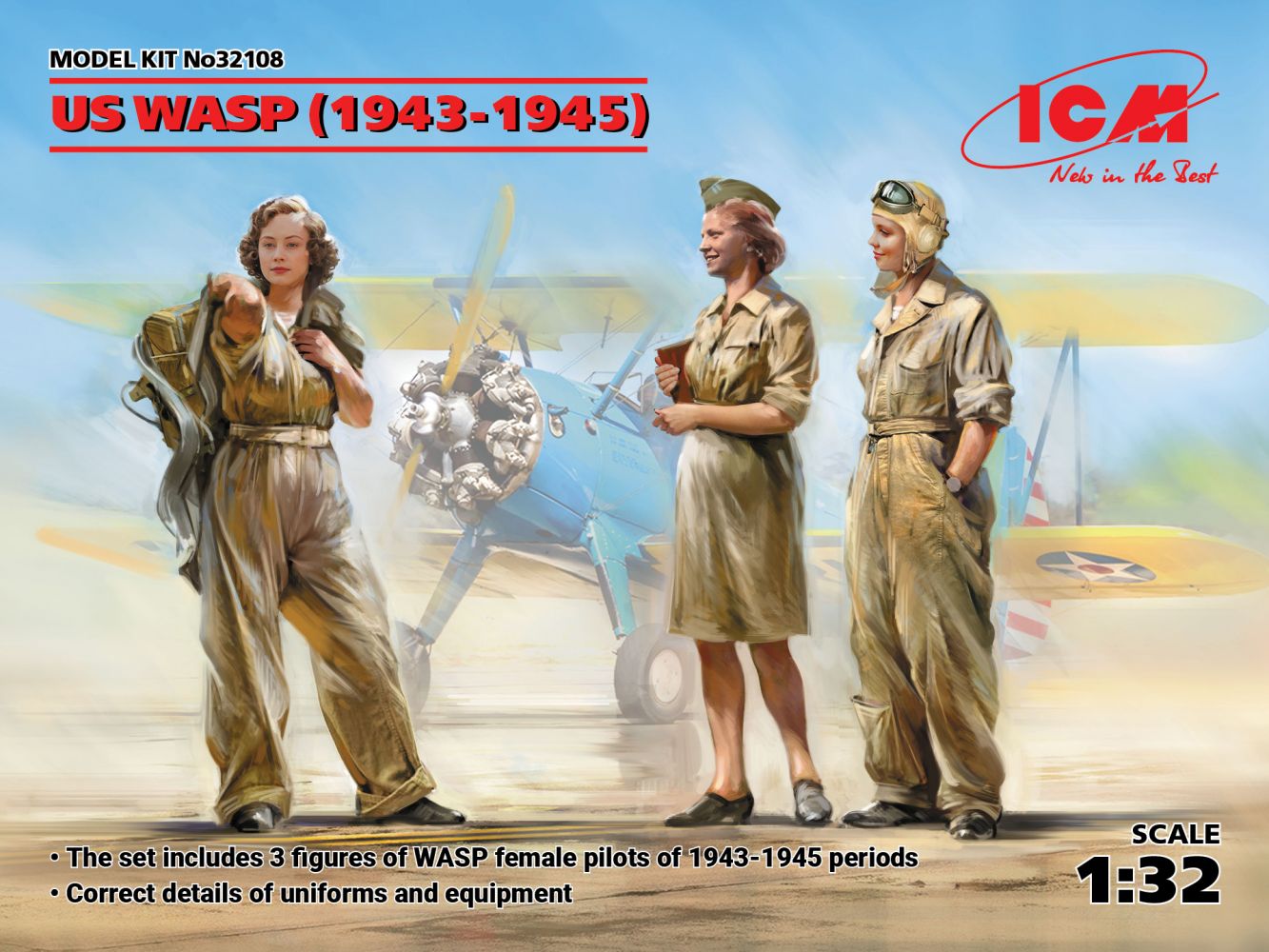ICM 32108 US WASP 1943-1945 Model Figures