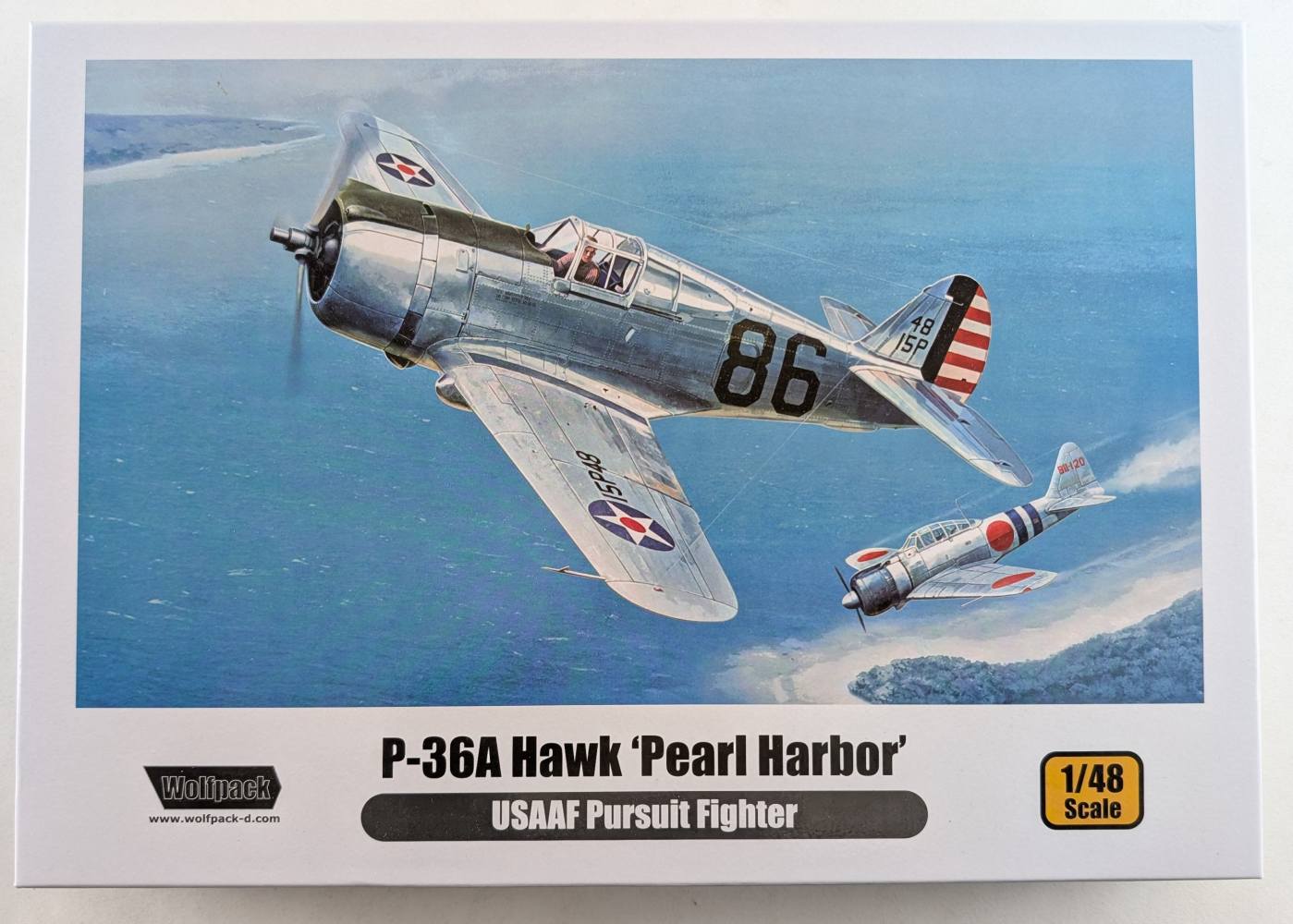 WOLFPACK 14811 P-36A HAWK PEARL HARBOR USAAF PURSUIT FIGHTER Aircraft Model Kits