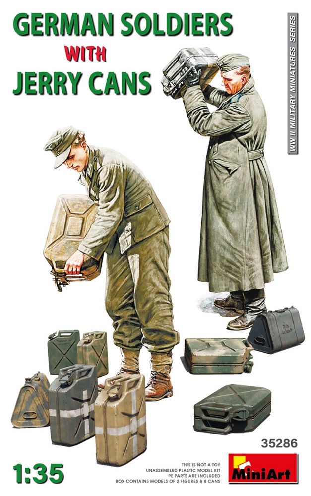 MINIART 35286 GERMAN SOLDIERS WITH JERRY CANS Military Model Kits