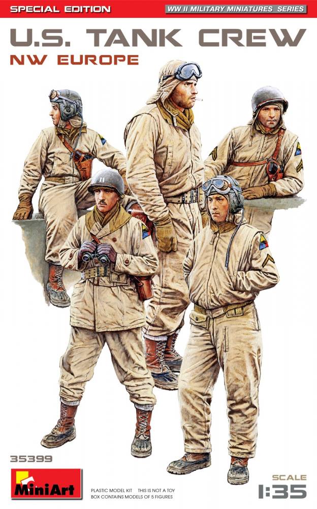 MINIART 35399 U.S. TANK CREW NW EUROPE Model Figures