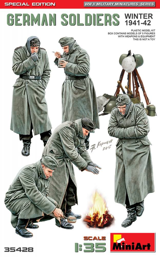 MINIART 35428 GERMAN SOLDIERS WINTER 1941-41 Model Figures