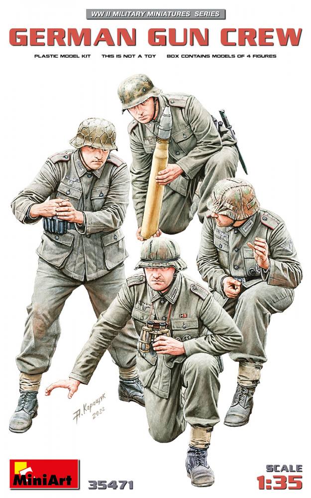 MINIART 35471 GERMAN GUN CREW Model Figures