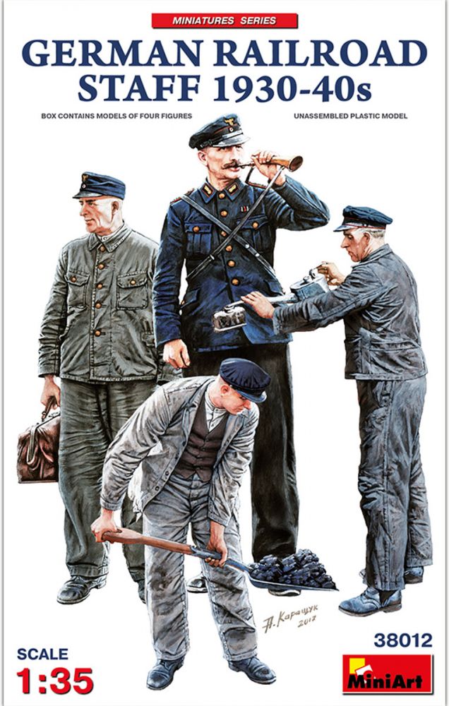MINIART 38012 GERMAN RAILROAD STAFF 1930-40S Model Figures