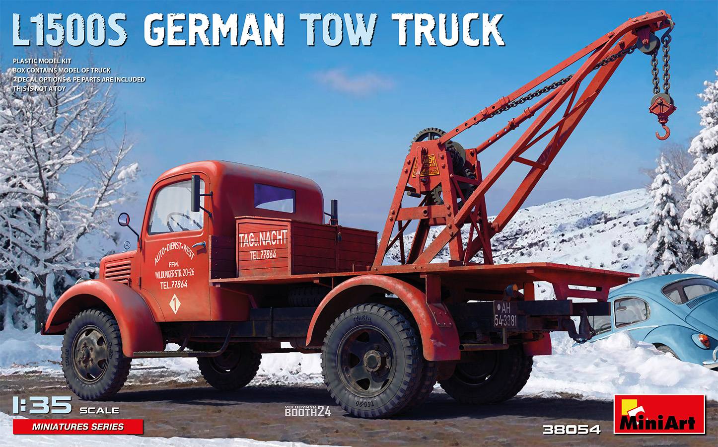 MINIART 38054 L1500S GERMAN TOW TRUCK Cars, Motorbikes & Trucks Model kits