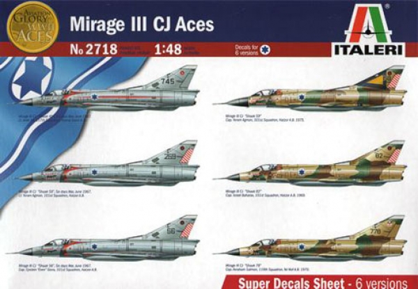 ITALERI Aircraft Model Kits 2718 MIRAGE III CJ ACES