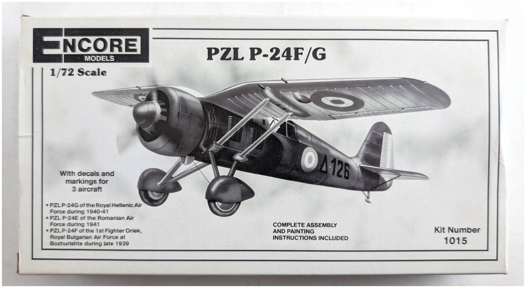 ENCORE 1015 PZL P-24F/G Aircraft Model Kits