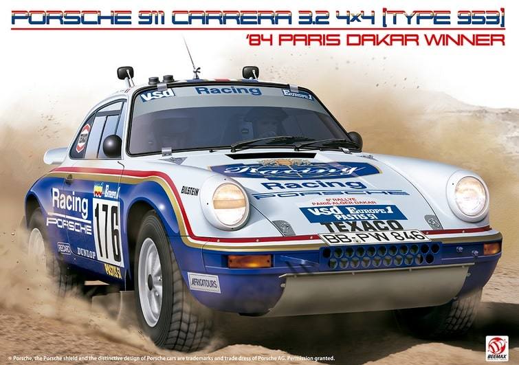 BEEMAX 24038 PORSCHE 911 CARRERA 3.2 4X4 TYPE 953 84 PARIS DAKAR WINNER Cars, Motorbikes & Trucks Model kits