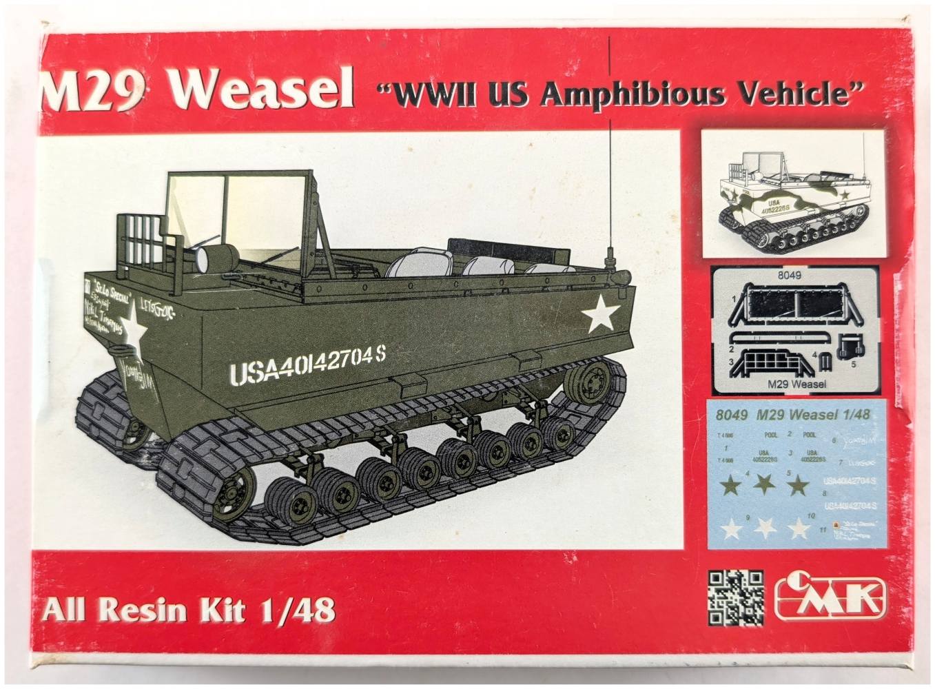 CMK 8049 M29 WEASEL WWII US AMPHIBIOUS VEHICLE Military Model Kits