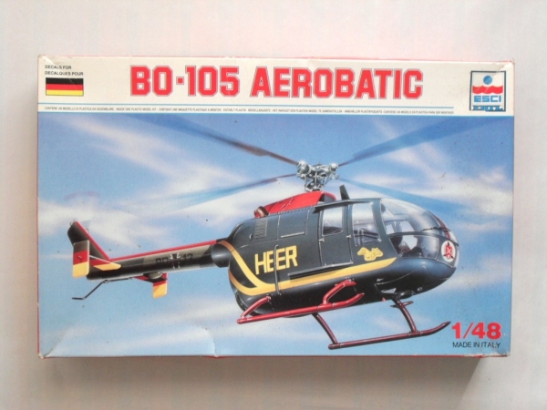 Maquette Hélicoptère ESCI 1/48 BO-105 German P.A.H./1 - Version Rare - Sous Blister