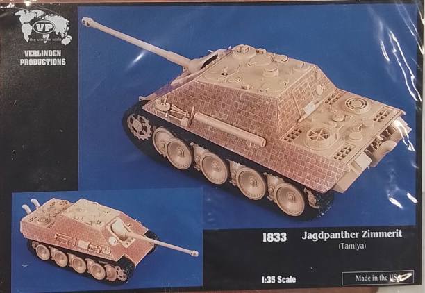 VERLINDEN PRODUCTIONS 1833 JAGDPANTHER ZIMMERIT TAMIYA Conversion Sets