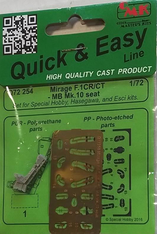 CMK Q72 254 MIRAGE F.1CR/CT MB MK.10 SEAT Conversion Sets
