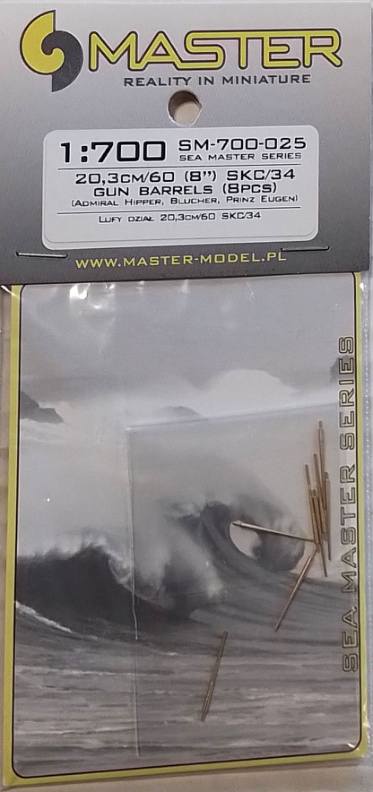 MASTERMODEL SM-700-025 20 3CM/6O 8inch SKC/34 GUN BARRELS Conversion Sets