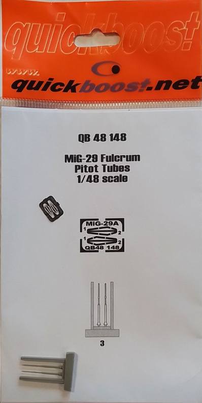 QUICKBOOST.NET QB 48 148 MIG-29 FULCRUM PITOT TUBES Conversion Sets
