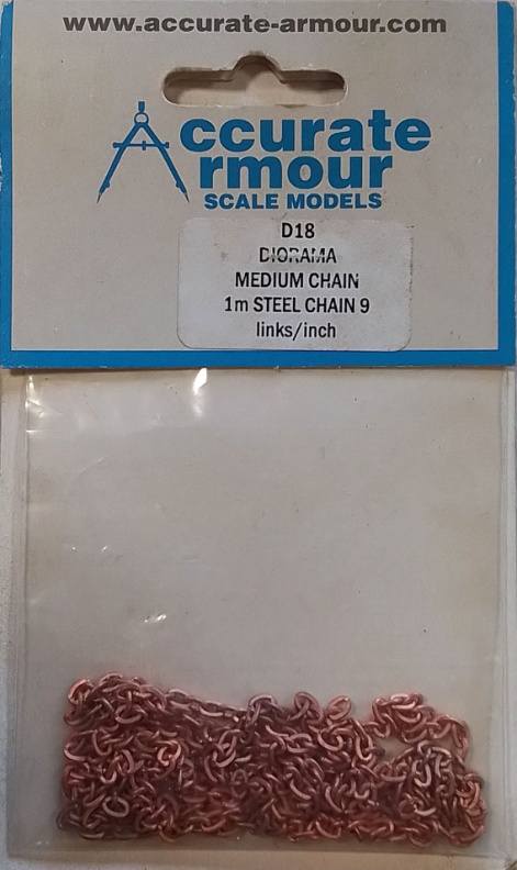 ACCURATE ARMOUR D18 DIORAMA MEDIUM CHAIN IM 1M STEEL CHAIN 9 Conversion Sets