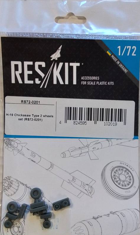 RESKIT RS72-0201 H-19 CHICKASAW TYPE 2 WHEELS SET Conversion Sets
