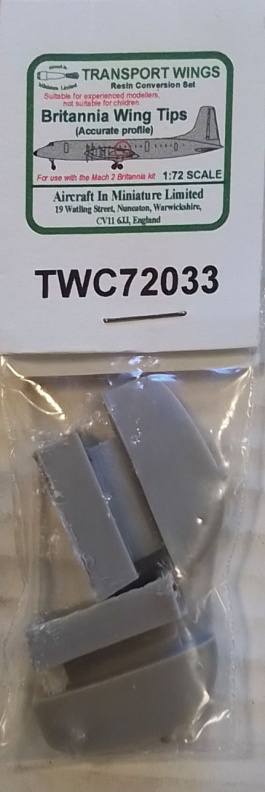 TRANSPORT WINGS TWC72033 BRITANNIA WING TIPS AIRRLT IN MINIALUNE LIMITED Conversion Sets