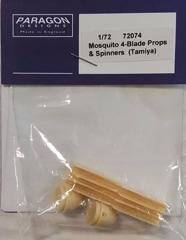 PARAGON 72074 MOSQUITO 4-BLADE PROPS SPINNERS TAMIYA Conversion Sets
