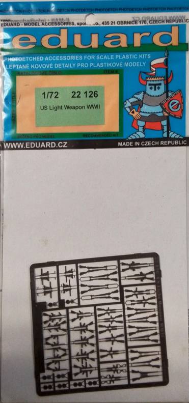 EDUARD 22 126 US LIGHT WEAPON WWII Conversion Sets
