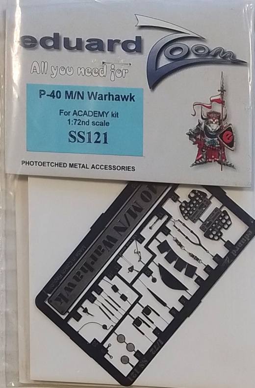 EDUARD SS121 P-40 MN WARHAWK FOR ACADEMY KIT Conversion Sets