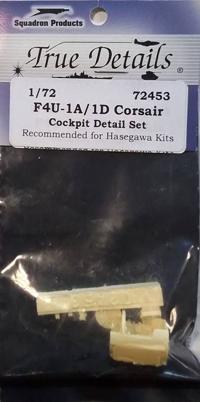 TRUE DETAILS 72453 F4U-1A/ ID CORSAIR COCKPIT DETAIL SET Conversion Sets